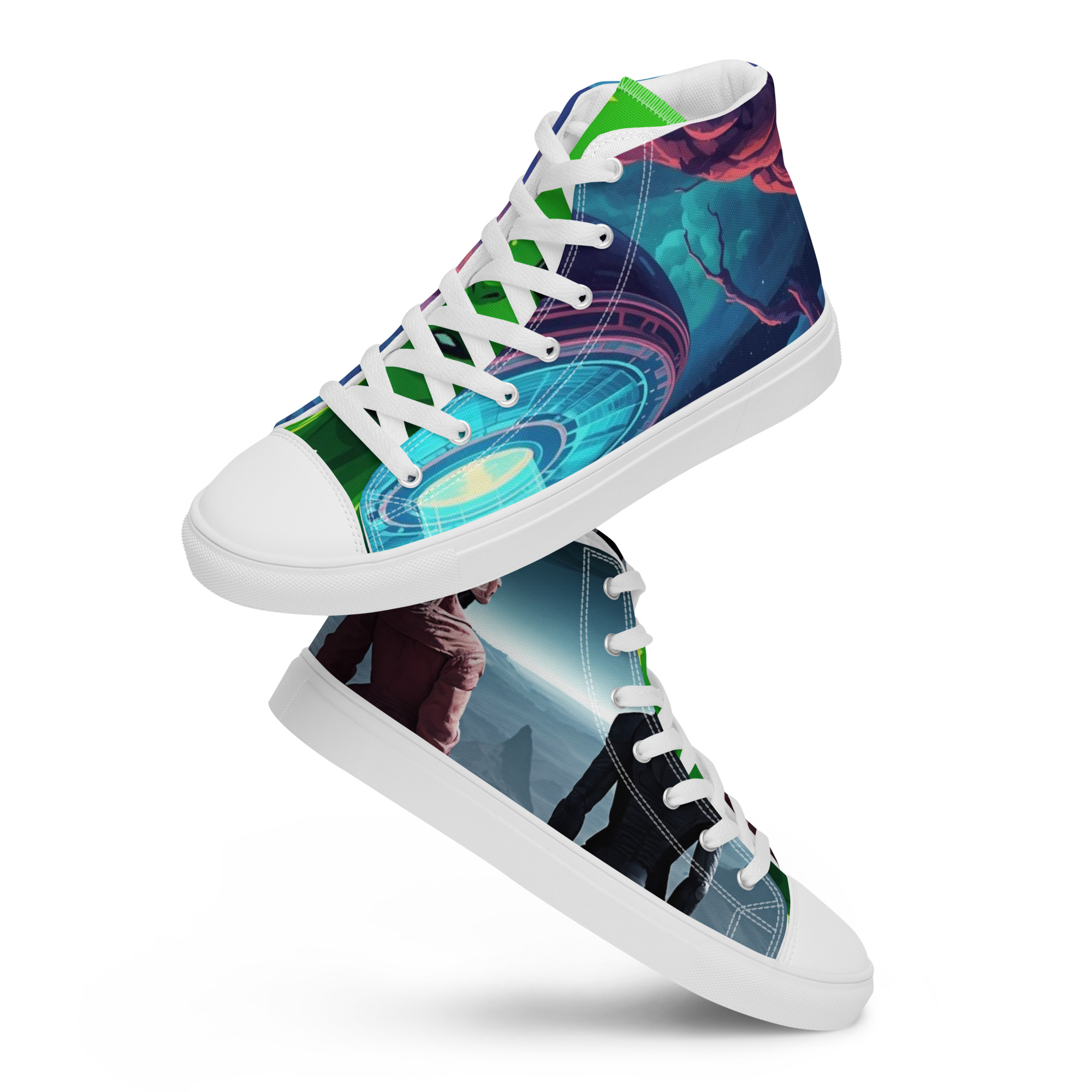 Men’s high top canvas shoes - Image 2